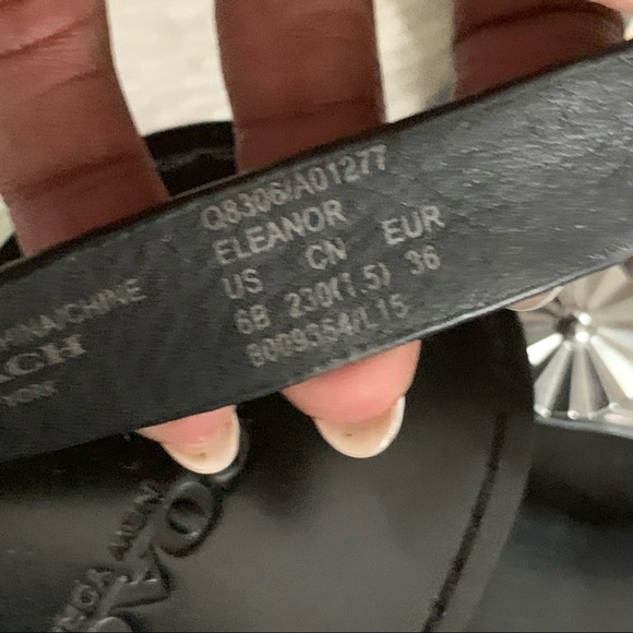 Coach Eleanor Mirror Metallic sandal women’s size 6 EUC - Picture 10 of 14